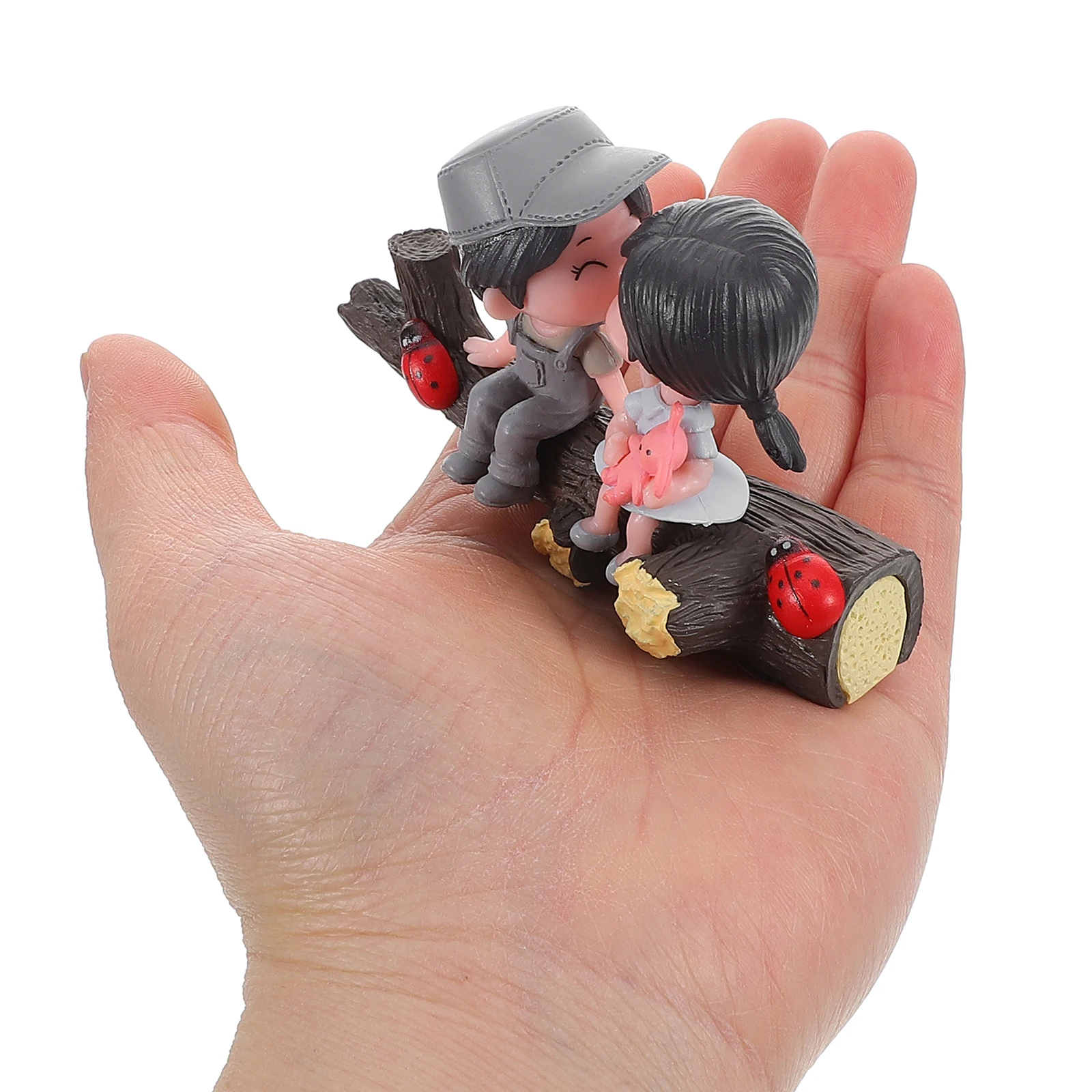 

Interior Accessories Resin Dashboard nament Lovely Couple Car Decor Compact Durable Easy Installation Unique Design Car