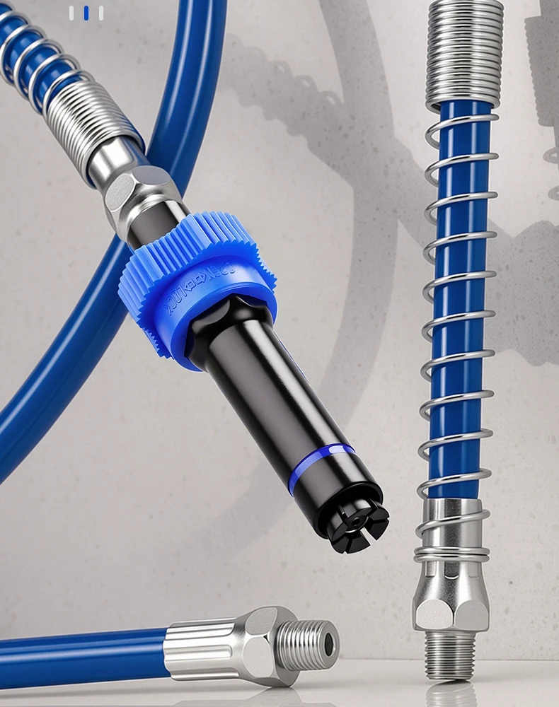 Lock Clamp High Pressure Grease Coupler Self Locking Flat Head Nozzle For Manual Electric Pneumatic Grease Gun Lubrication Tool