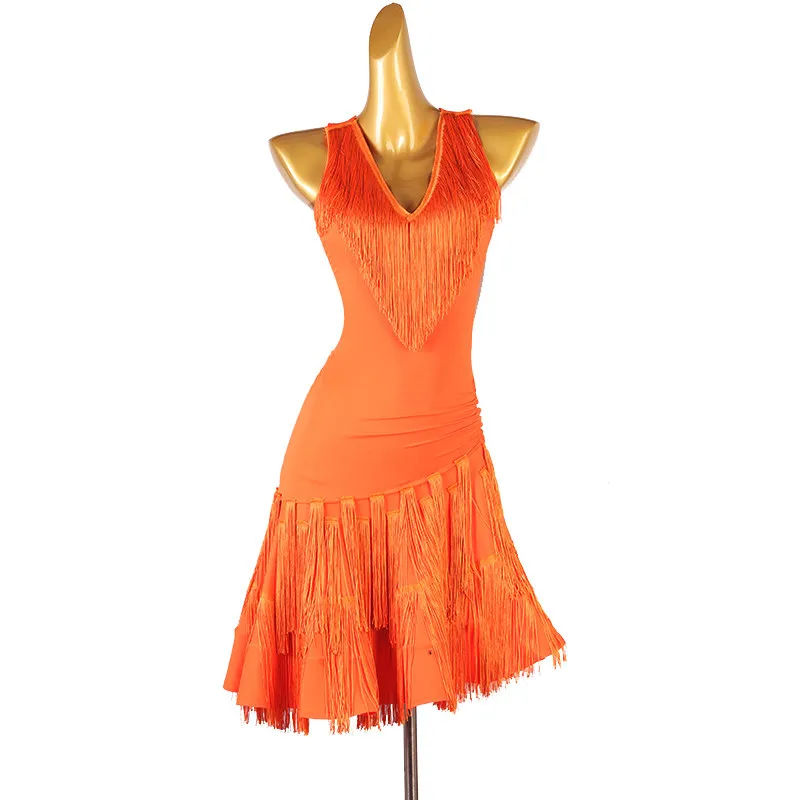 Dance Costume Womens Stage Outfit Latin Match Dress Performance Clothing Adult Carnival Suit Competition Skirt Parties Dancewear