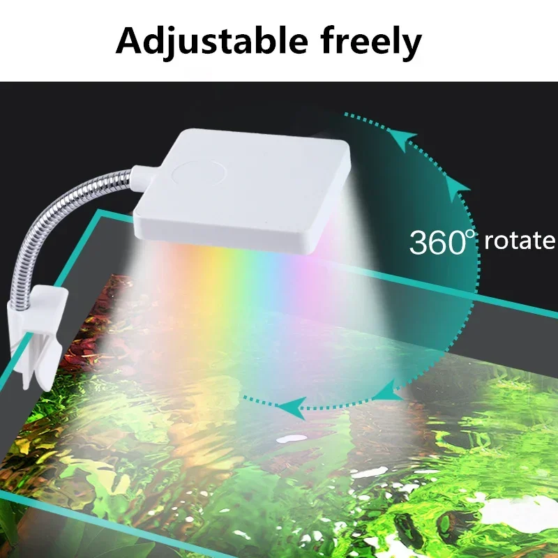 100V-240V  Fish Tank Aquarium lamp Lighting LED Light Aquarium Decoration Aquatic Plant Growth Lamp  clip lamp ﻿