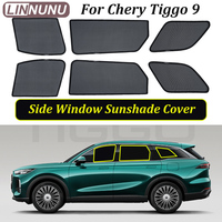 LINNUNU Car Curtain Side Window Magnetic Sunshade Mesh Summer Sun Shade UV Protection for chery tiggo 9 2025 2024 accessories