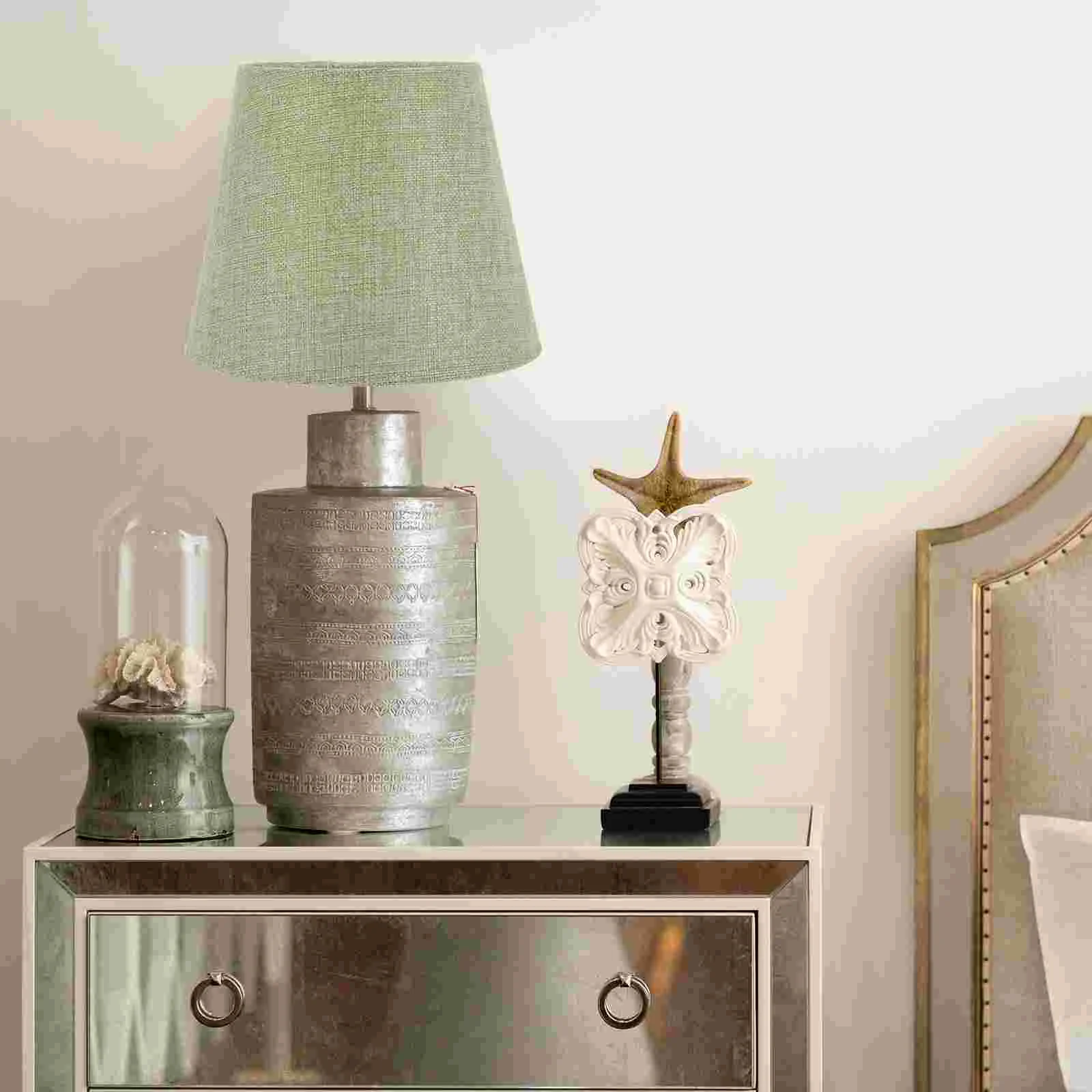 North European Style Fabric Lamp Shades E14 Cone Shape Table Lampshade Dustproof Lightweight Home Office Decor