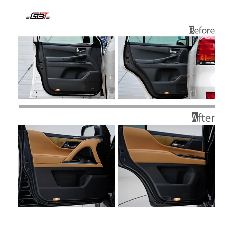 ZAIQU Brand 2024 New LX570 to LX600 Style Interior Upgrade Parts  Inner Door Panel for 2008-2015 Lexus LX570 Model Inner Bodykit
