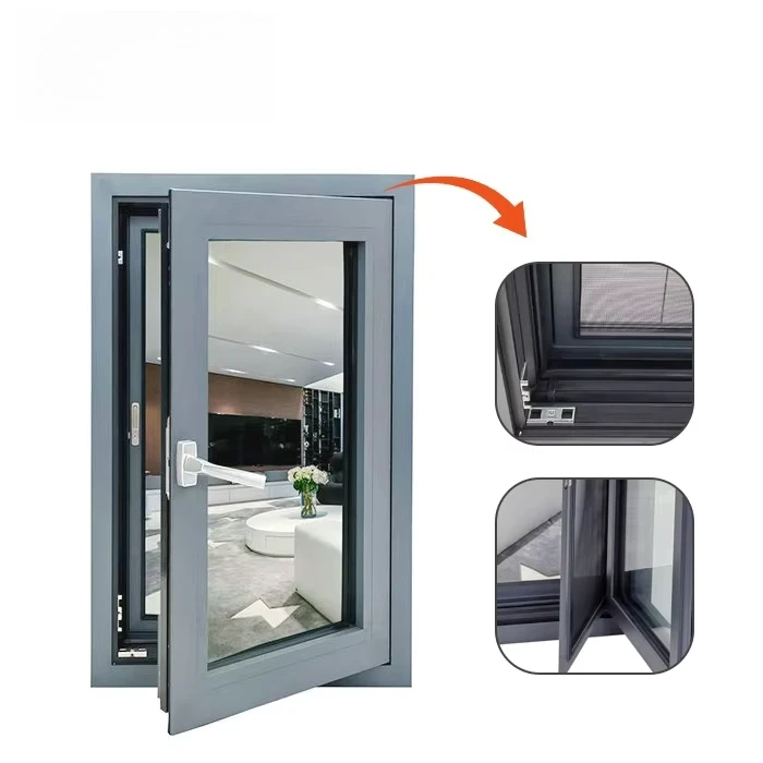 

* # High Quality Custom Aluminum Windows Double Glazed UV Resistant Waterproof Folding Windows *