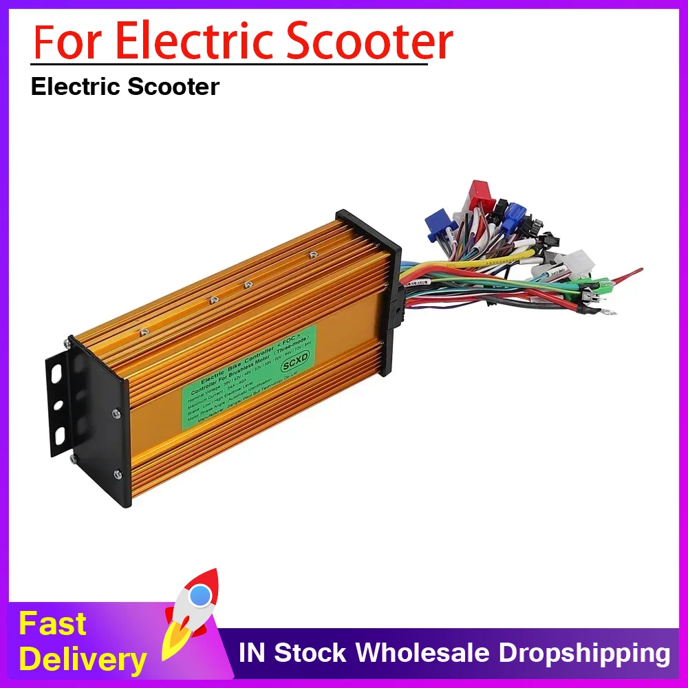 

Контроллер синусоидального тока 36В-84В 1200Вт 1300Вт 1500Вт 34А-40А для электровелосипедов и электросамокатов, регулирующая часть двигателя