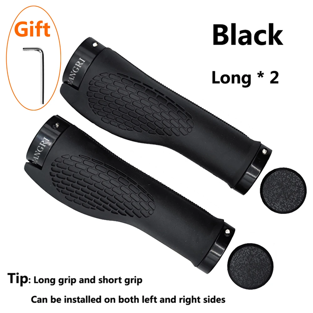 SHIZIWANGRI Fahrradlenkergriffe, langer und kurzer Gummigriff für Twist Shifter, Dual-Ring-Lock, Handauflage, passend für MTB-Faltrad – Detail 10