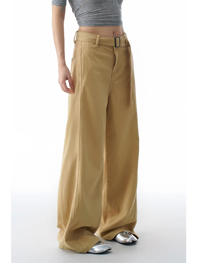 ZHISILAO Nieuwe Baggy Jeans Vrouwen Vintage Kaki Hoge Taille Wijde Pijpen Rechte Jeans Vrouwen Herfst 2025