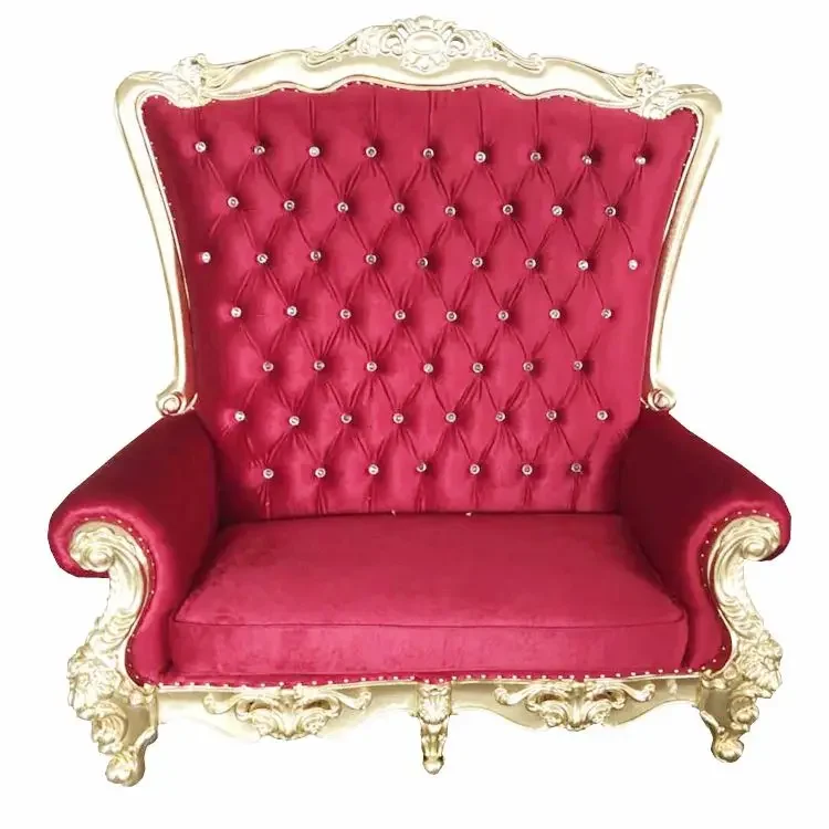 Plastic Sofa Wedding Wooden Royalty Salon Gold Styling Santa Silver And White Royal Throne Chaise Lounge Chairs