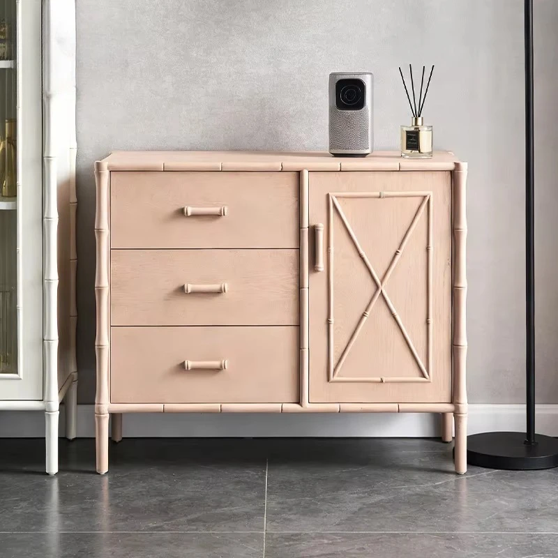 Буфет eo-Sideboard из МДФ в бамбуковом стиле с 3 ящиками и 1 дверцей для современной столовой (Aparador)