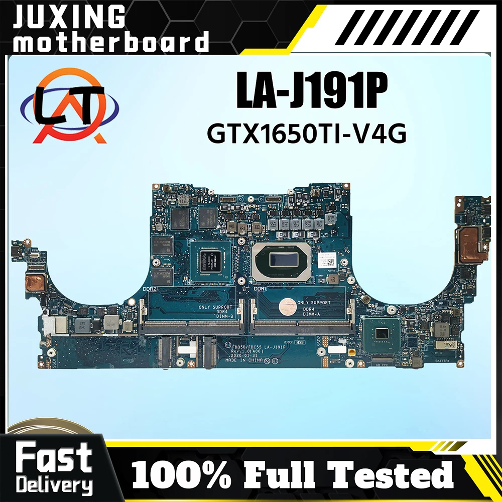 

LA-J191P For DELL XPS 15 9500 LA-J191P Mainboard i3 i5 i7 CPU 100% Tested Laptop Mainboard