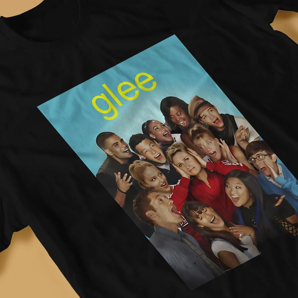 Новейшая футболка Glee TV для мужчин, постер, футболка из чистого хлопка с круглым вырезом в стиле хип-хоп, Подарочная одежда, топы