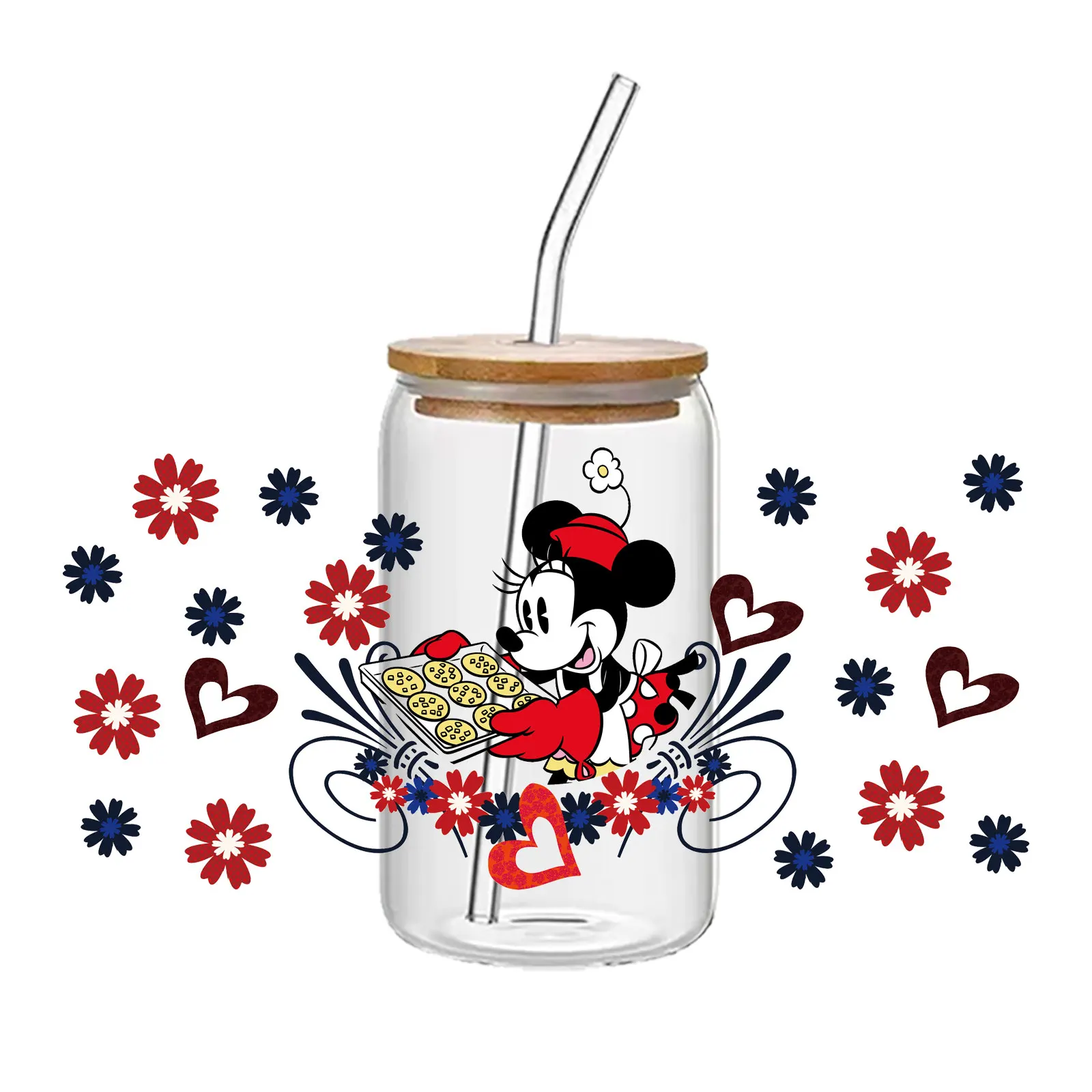 Disney cartoon UV crystal sticker, suitable for water bottles, laptops, furniture and home decoration - cute Kawaii DIY crafts