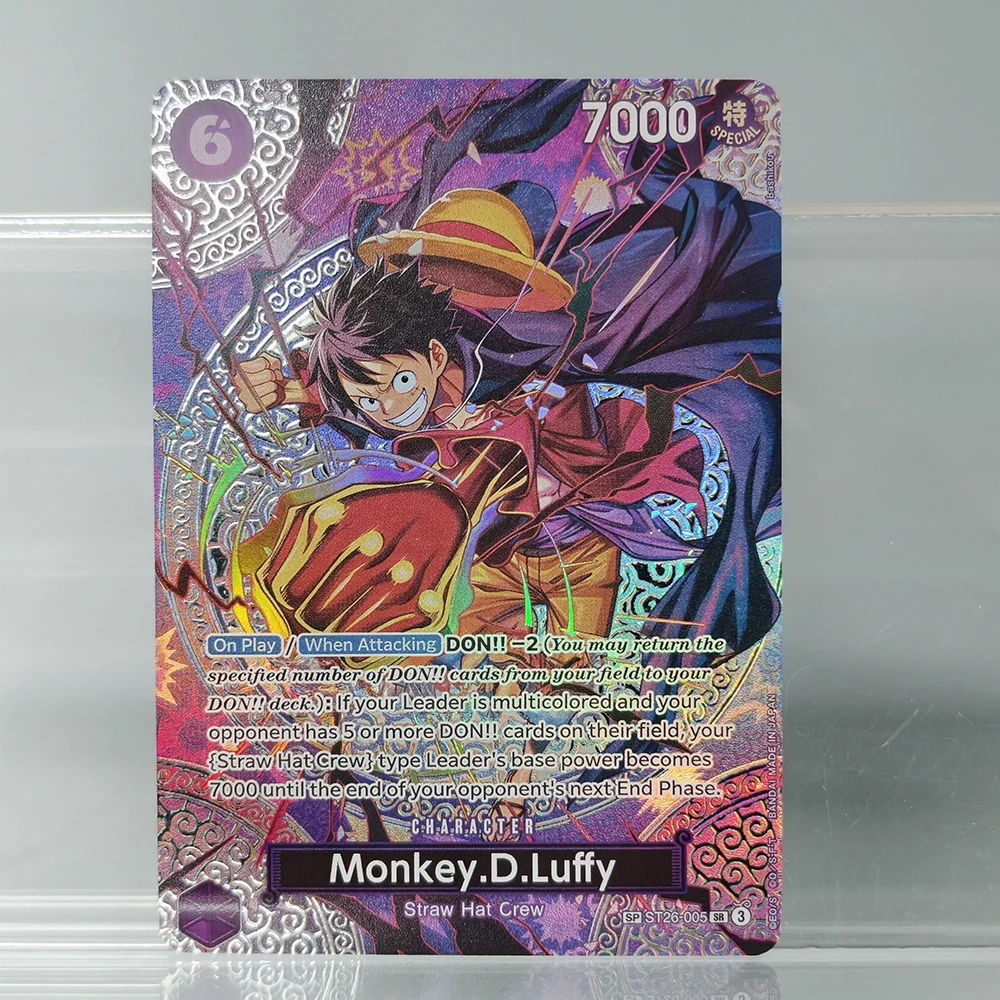 DIY Proxy One Piece English Enel Hancock Sabo Law Newgate Luffy Adventure on KAMI’s Island OP-15 SP Game Collection Card Toy view 5