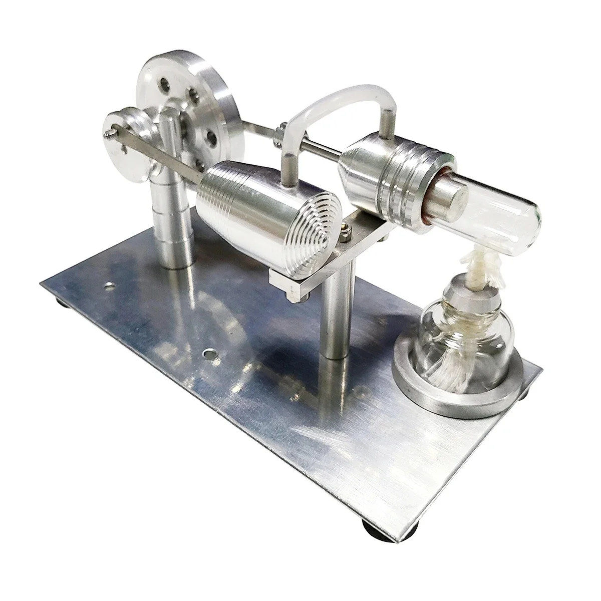 Stirling Engine Model Aluminum Alloy External Combustion Engine Model Scientific Physics Experiment Toys Can Be Start Gift