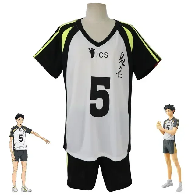 أزياء Haikyuu التأثيرية Fukurodani الأكاديمية الزي الرسمي Akaashi Keiji Koutarou Bokuto مايوه دي الكرة الطائرة الرياضية