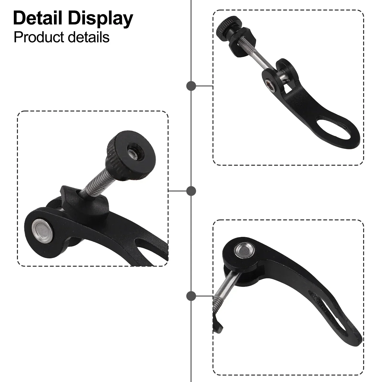 M5x45 Bike Seat Post Clamp Aluminum Alloy Quick Release Bicycle Seatpost Tube Clip For Mountain Bike Road Bike Fixie Gear Track