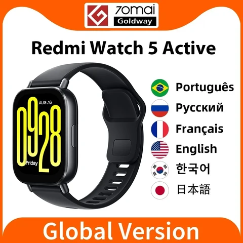 Умные часы Xiaomi Redmi Watch 5 Active, глобальная версия, 2-дюймовый ЖК-дисплей, Bluetooth, телефонные звонки, 18 дней, аккумулятор, кислород в крови, 470 мАч топ 8 умные часы xiomi - №3