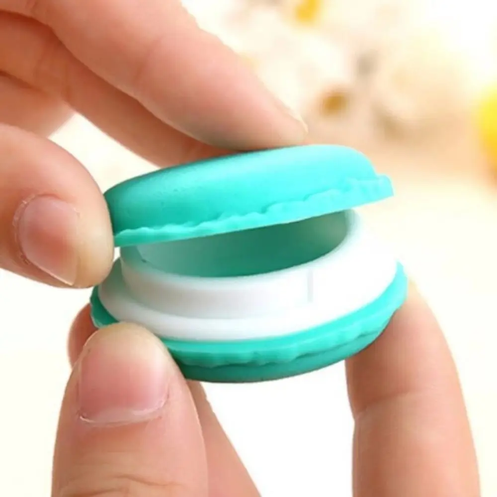 Candy Color Macaron Jewelry Box Fashion Dust-proof Moisture-proof Mini Storage Box Round Cute Medicine Box Travel Tool