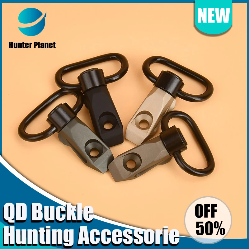 Hunting Accessorie QD Buckle Tactical Gun Sling Shoulder Strap Quick Release Airsoft Rifle QD Strapping Buckle Military Shooting