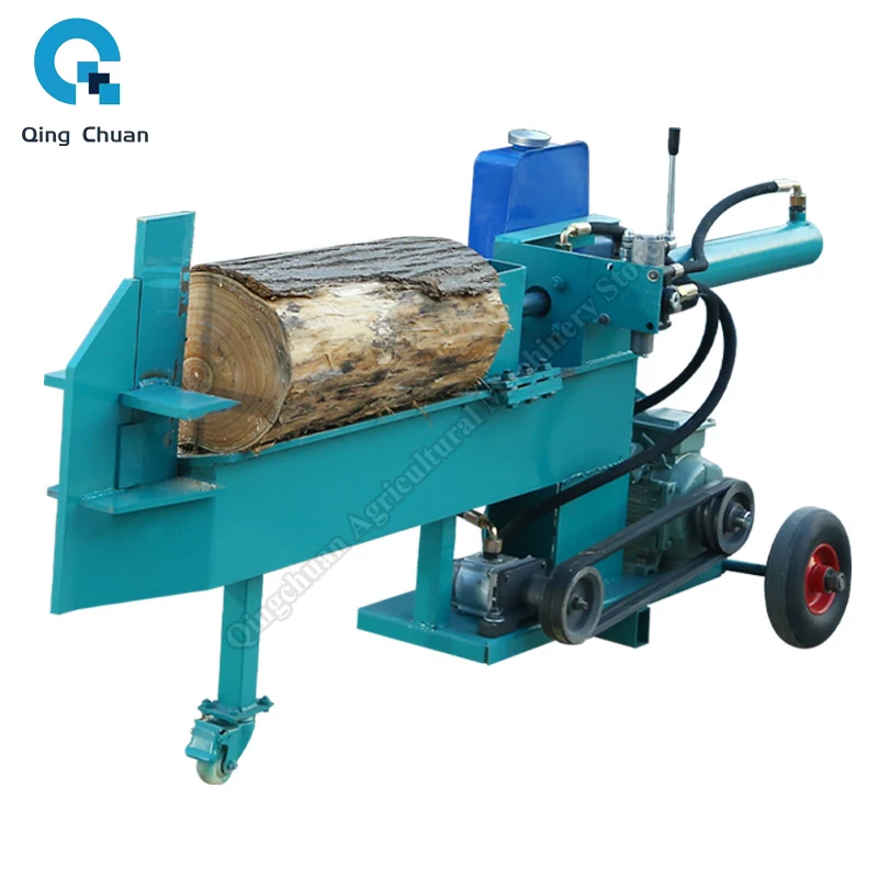Hydraulic Woodworking Machinery Wood Splitter Two-Phase Motor High-efficiency Household Firewood Chopping Machine