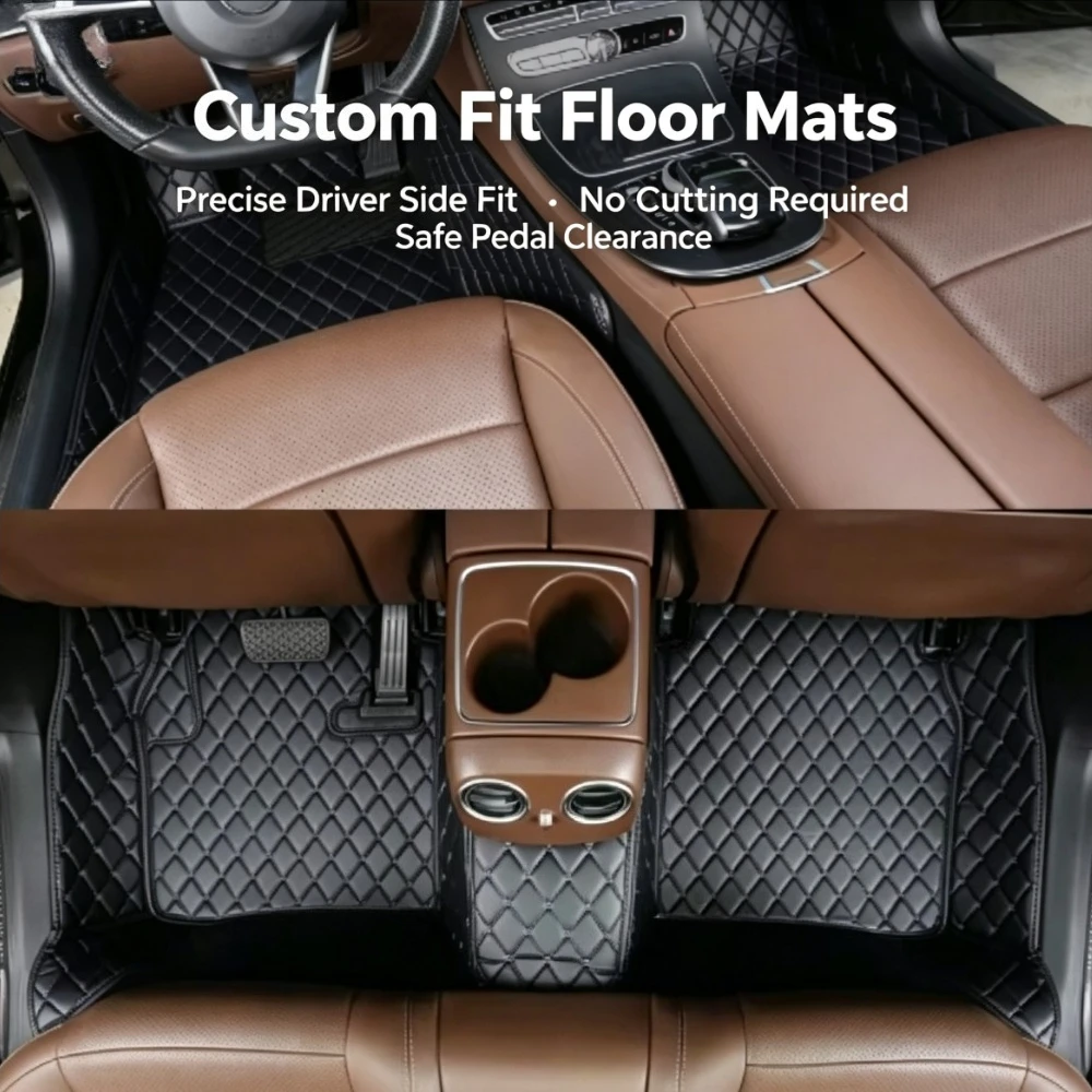 Tapis de sol de voiture faciles à entretenir, compatibles avec Range Rover Autobiography L405 Base 2015-2021 5.0L 5 places, doublures de pieds antidérapantes personnalisées, résistantes à l'usure, accessoires intérieurs pour véhicules