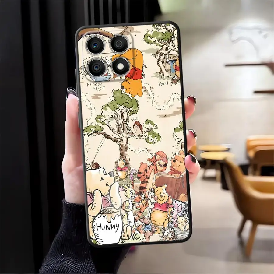 Чехол Disney Winnie The Pooh для Honor X7 70 X9c X8 90 Lite 8X X9 X7a X9a, мягкий чехол для телефона на заднюю панель