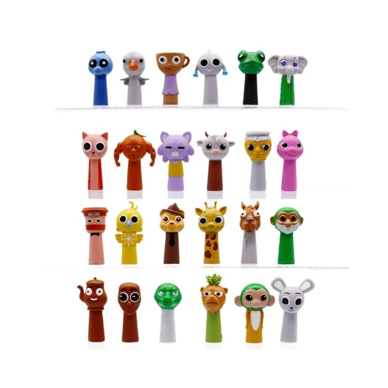 Sprunki 액션 피규어 Tralalelo Tralala 피규어 장난감 동물 원숭이 악어 코끼리 액션 모델 어린이 생일 선물