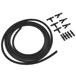 Car Windshield Washer Rubber Plastic Flexible Hose With Connector Kit T/ Y/ I-Piece Tube Pipe Splitter Connector Hose Replace