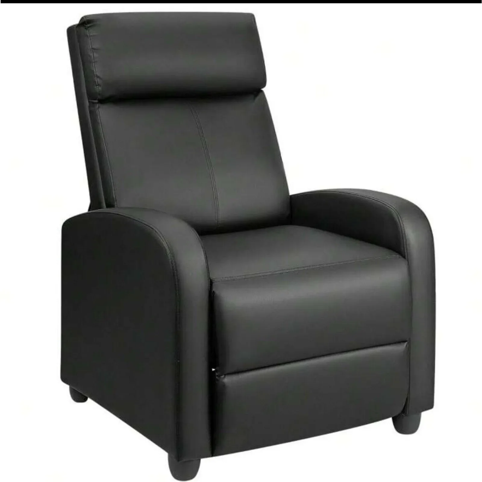 

US Recliner Chair Living Room PU Leather Sofa Theater Seating Reclining Sofa Chair