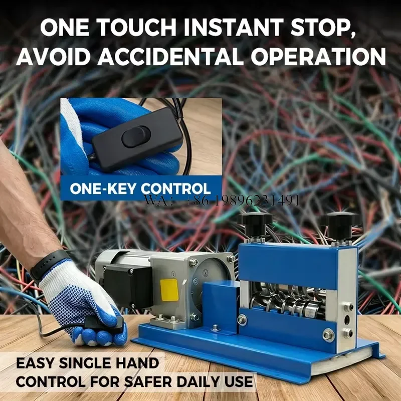 Wmwmnu New Small Wire Stripper Multi Hole Automatic Hand Crank Plug in Wholesale Available