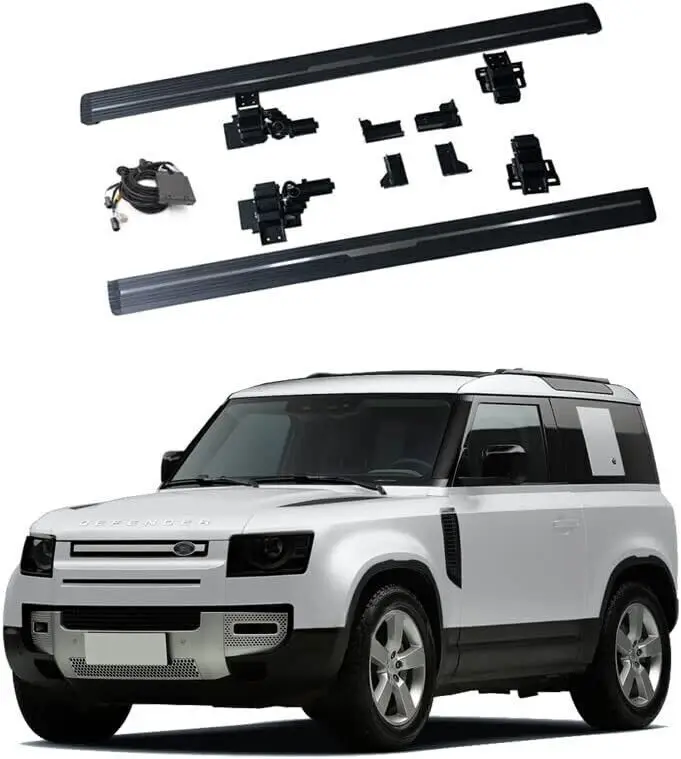 Electric Retractable Side Steps Power Running Board For Defender 90 2D 2020-2023