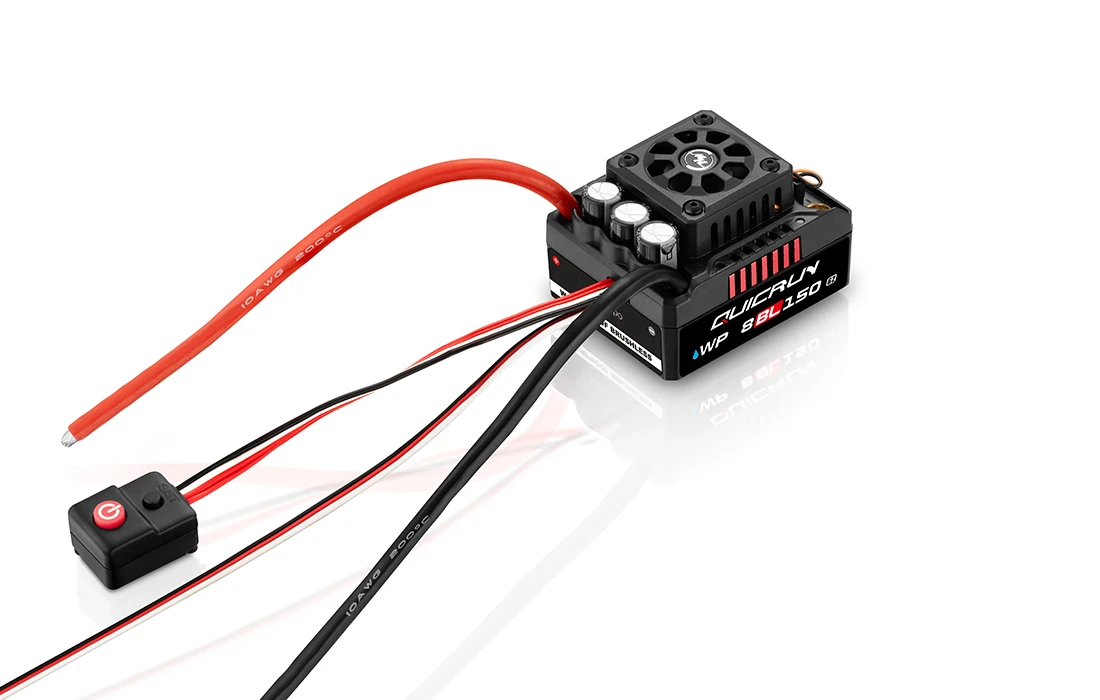 HOBBYWING QuicRun WP 8BL150 G2 3-6S Waterproof Speed Controller Sensorless Brushless ESC for 1/8th RC Car Truck Monster Crawler