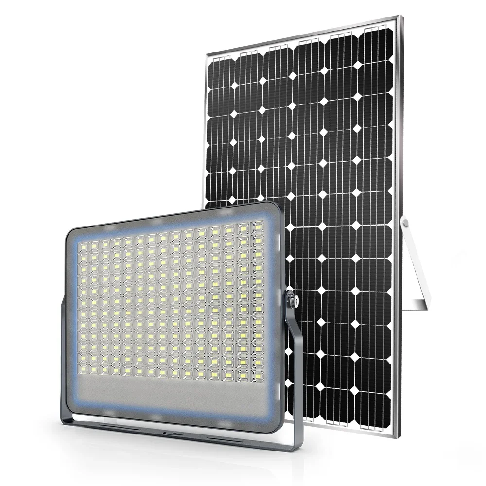 

LAP Rechargeable 40w 60w 100w 200w 300w Solar Led Outdoor Flood Light Led Warning Light With Stand