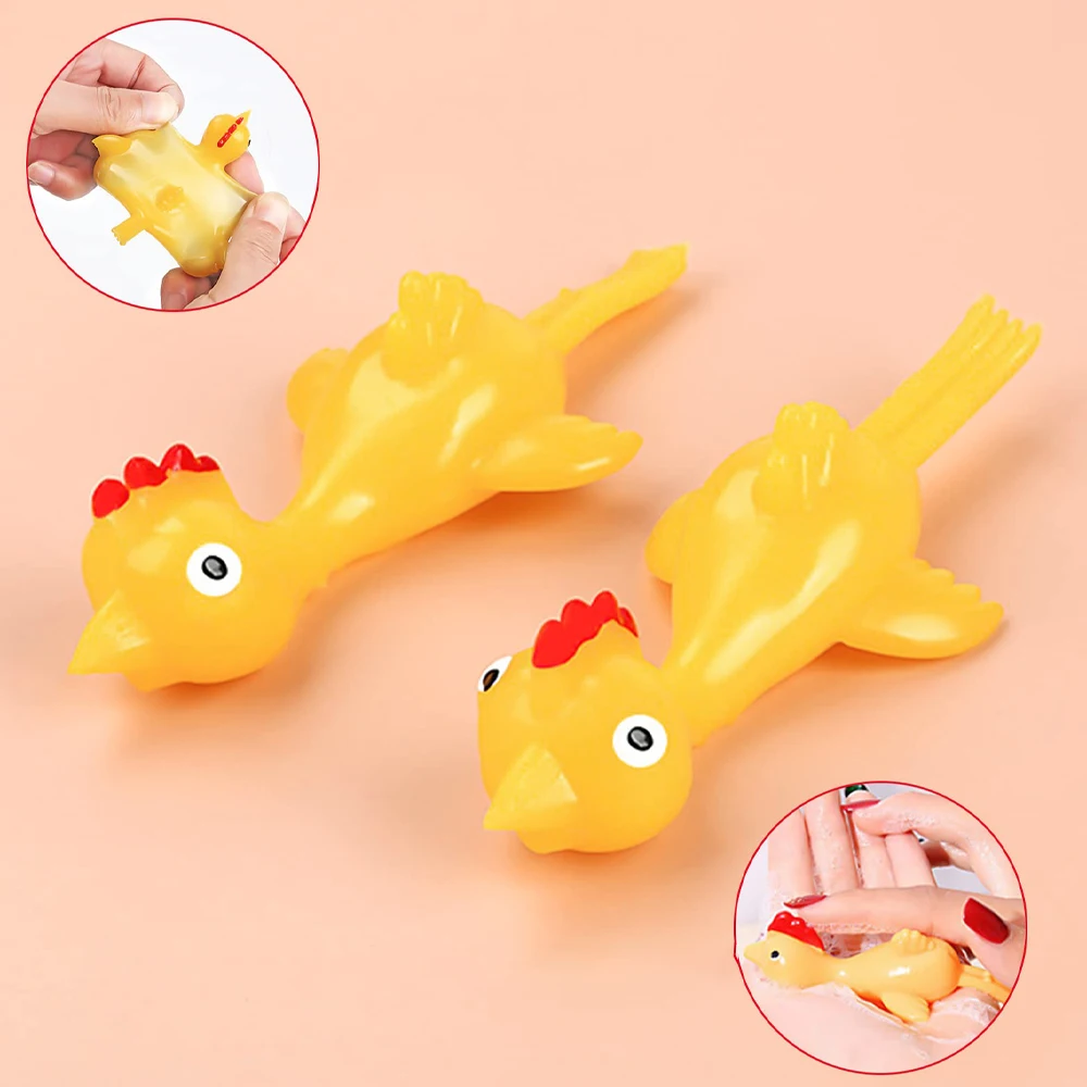 

Набор из 10 мягких и упругих игрушек-антистресс в виде маленьких желтых уточек - растягивающиеся и прыгучие милые желтые уточки для объятий и радости