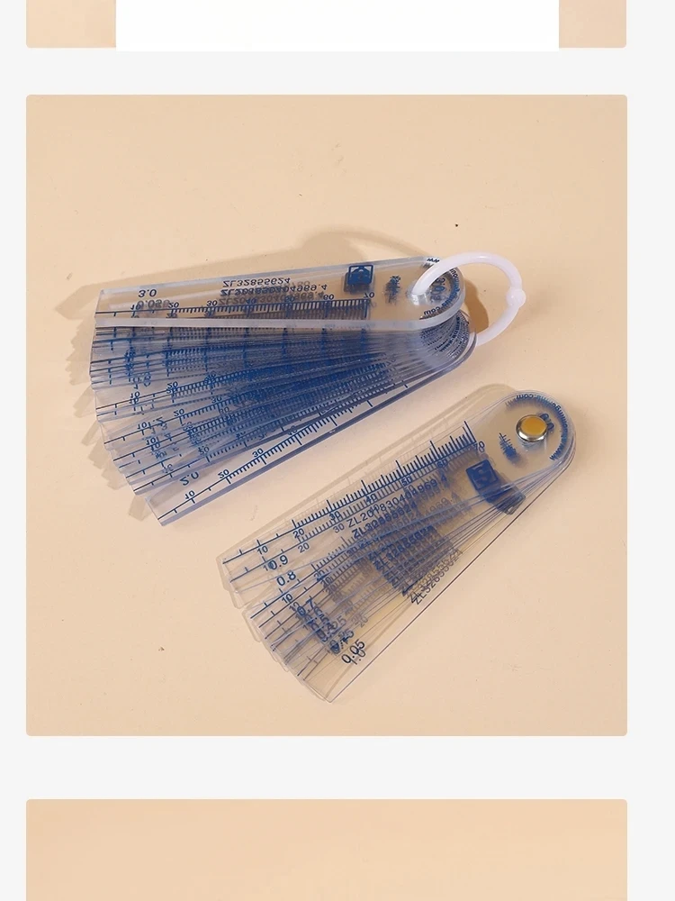 

Plastic feeler gauge, plastic feeler gauge, gap gauge, transparent PVC