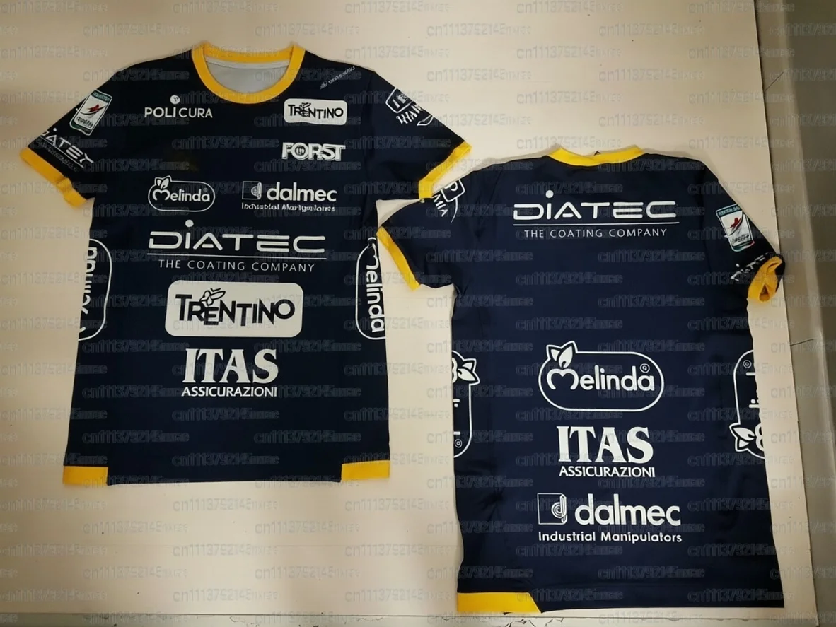 2026 Neuer Italienischer Stil Neuer Itas Trentino Volleyball-Anzug Lässiges Sport-T-Shirt Bequemes Atmungsaktives Familien-Outfit – Detail 5