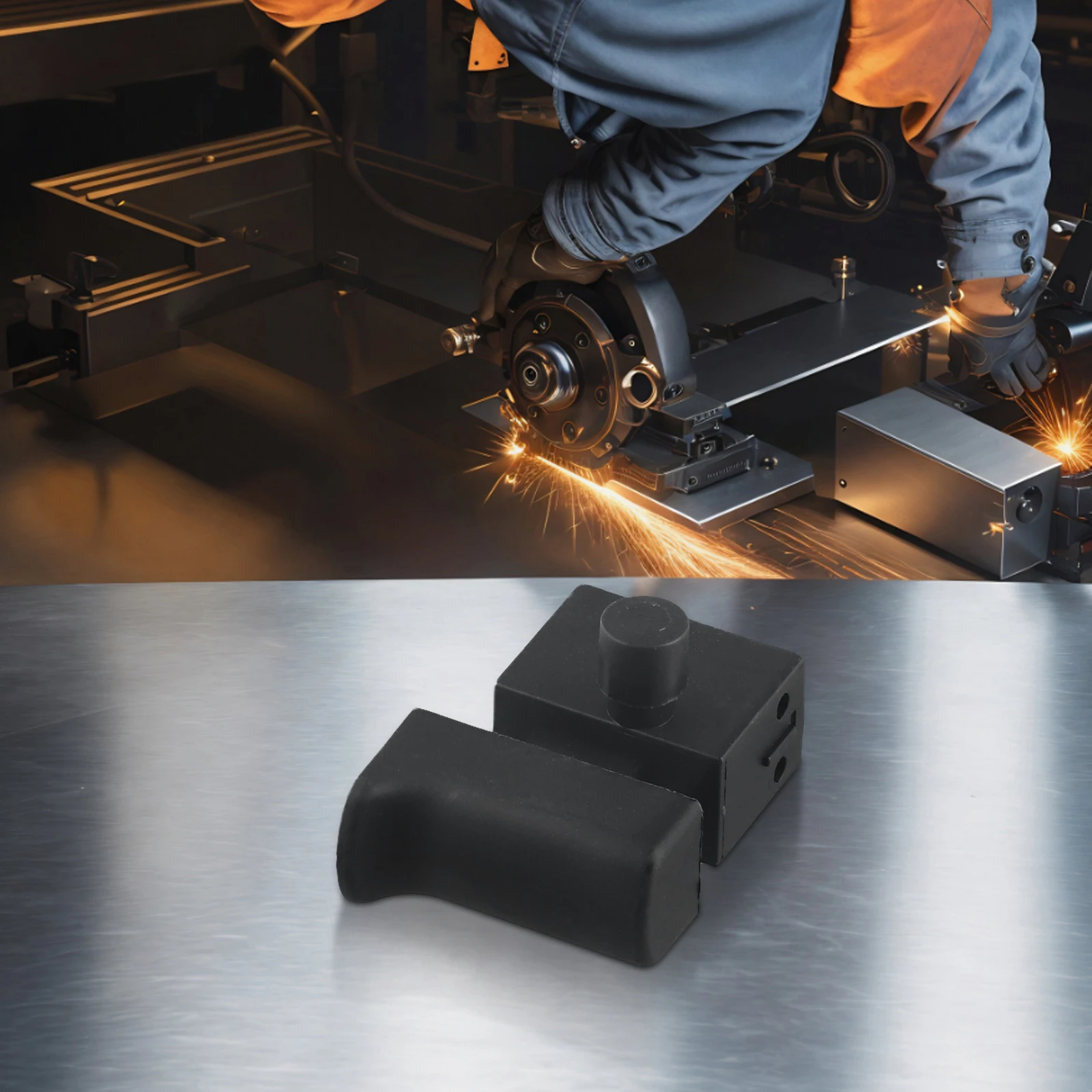FA2-6/2B 250V AC Lock-On Trigger Switch for Angle Grinder Cut Off Machine Electric Power Tools with 6A Current Rating