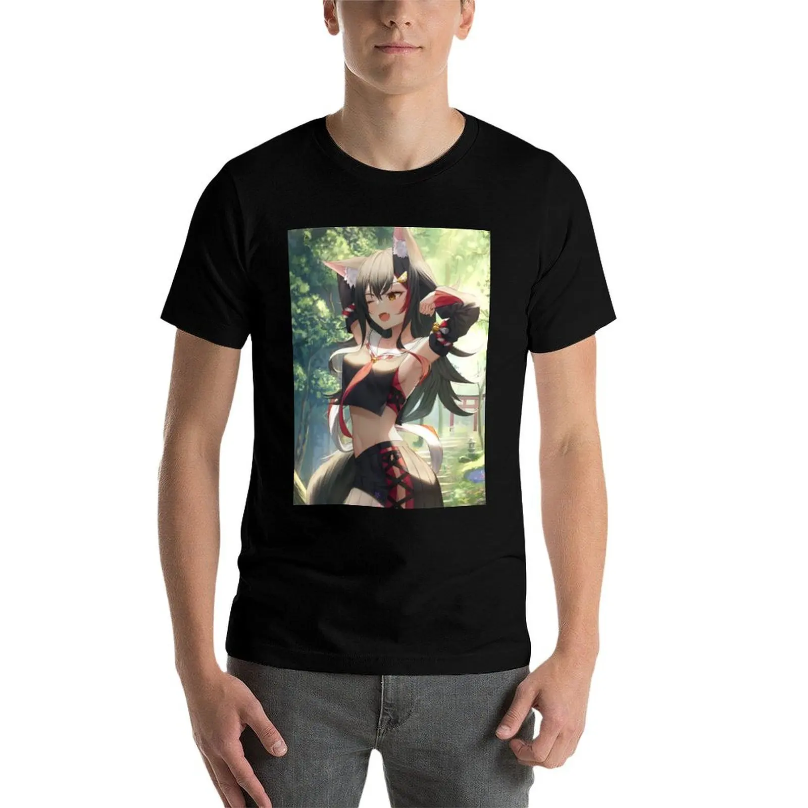 

Ookami Mio T-Shirt g man t shirts for men essential t shirt t shirts for man cotton soft T-Shirt