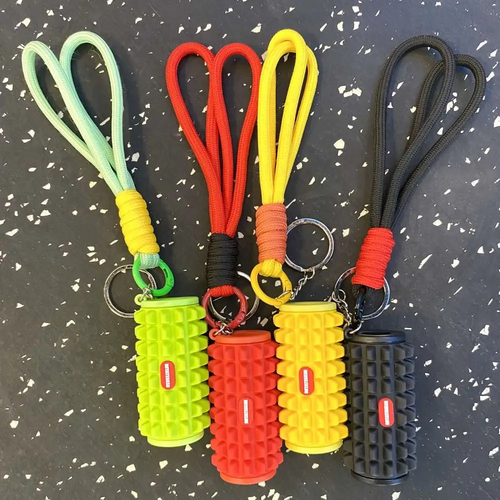 

Fashion Hand-Woven 3D Foam Shaft Key Chain Anti-Lost Bag Decoration Mini Fidget Toy DIY Ins Yoga Keychain Gym Gifts