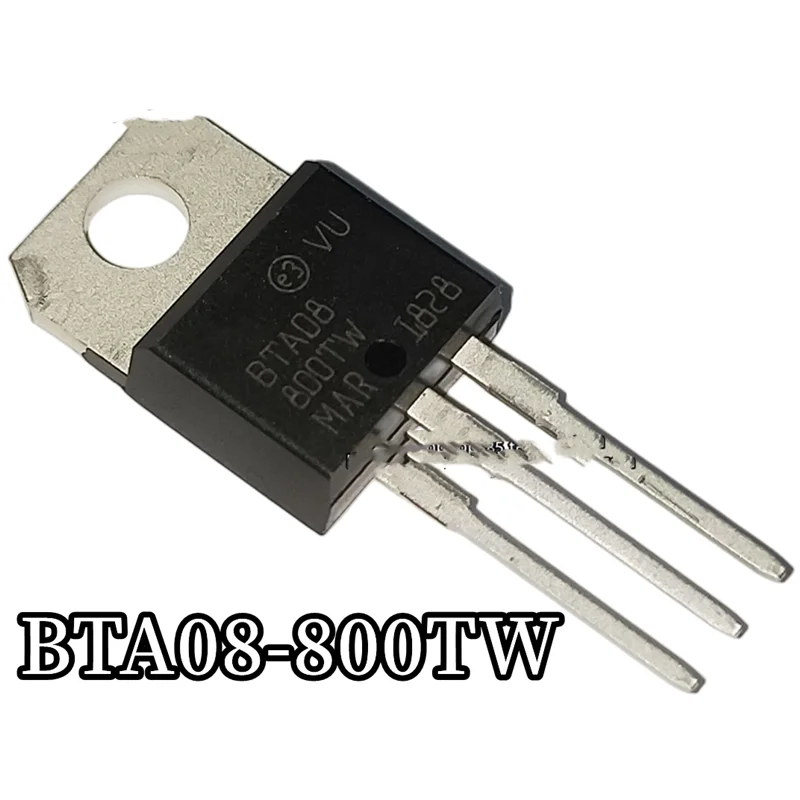 New original (10pcs) BTA08-800TW BTA-08 TO-220 8A 800V Bidirectional thyristor transistor