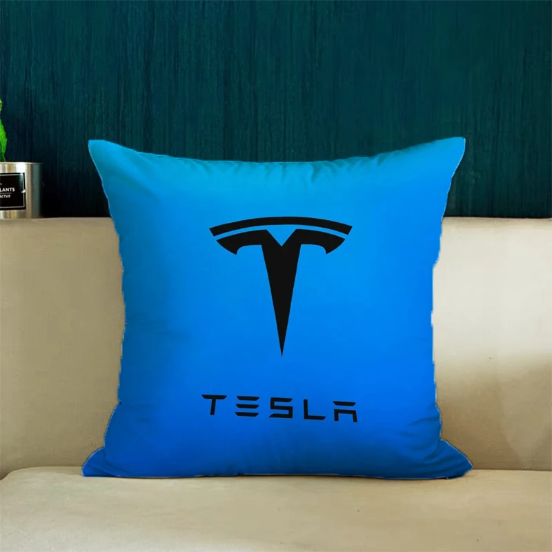 T-Tesla Pillowcases for Pillows 45x45 Cushion Cover for Living Room Cushions Aesthetic Room Decoration Pillowcase 40x40 Pillow