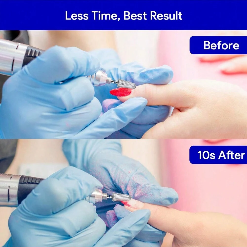 1pc tornado prego brocas, 3/32 ''multi-função bits, adequado para manicure pedicure cutícula gel polimento, bits de salão de beleza