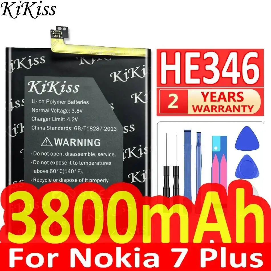 

For Nokia 7 Plus Lightweight 3800Mah HE346 Mobile Phone Battery