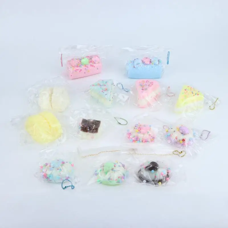 Simulated Milk Cake Maltose Slow Rebound Squeeze Toy Tension Relief Pinch Ball Calming Sensory Decompression Toy