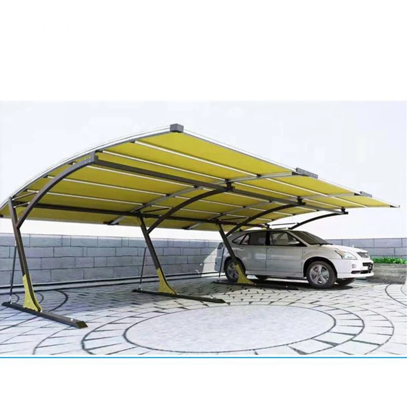 professional single & double car parking shade/modern design waterproof sun shade carport