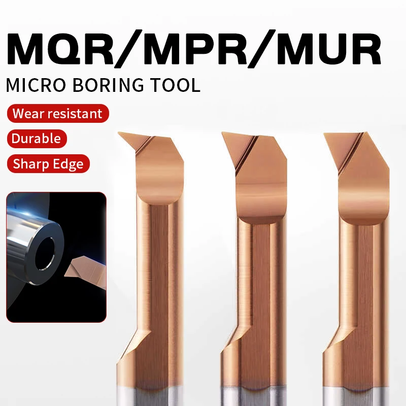 Tungsten Steel Small Hole Boring Tool MUR/MPR/MQR - Precision Auto Inner Hole & Thread Boring for Engine Cylinder & Maching