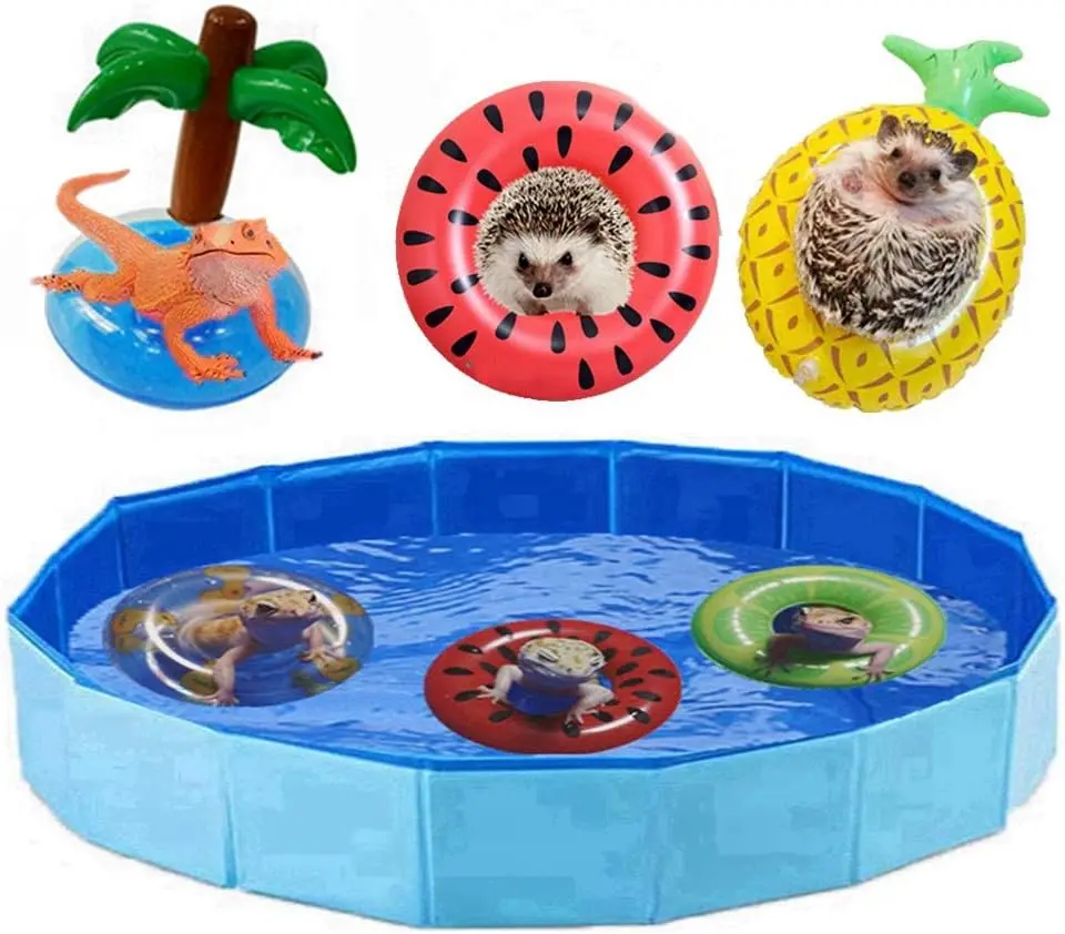 

Складной складной бассейн для купания и охлаждения ящерицы, прочная ванна, стиральная машина для воды для купания для бородатых драконов