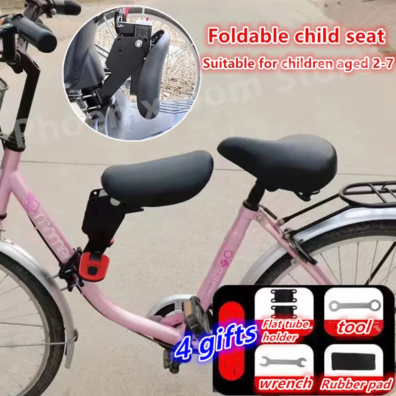 Foldable Bicycle Child Seat Front Electric Bike Scooter Baby Seat Bicycle Saddle Bike Seat 자전거 어린이 시트