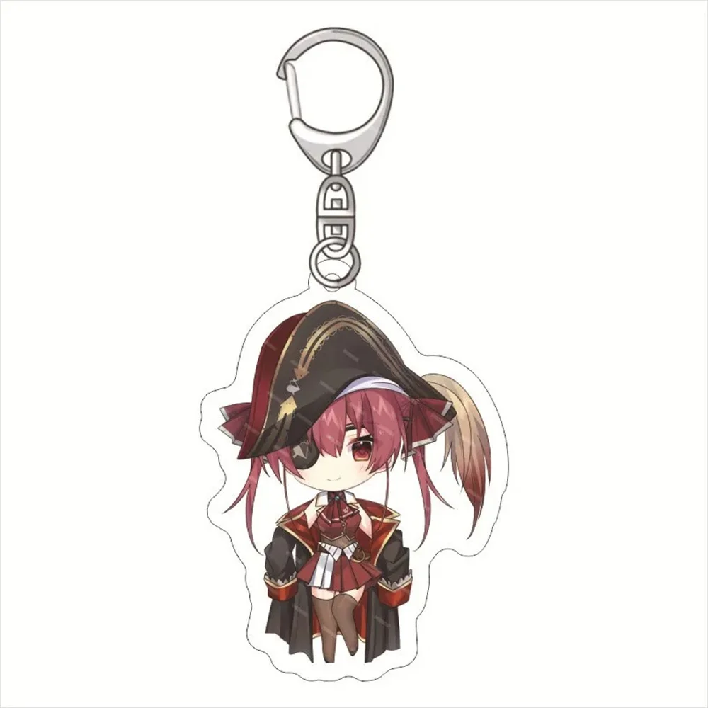 

6CM Hot Hololive cute Acrylic Keychain Model Cosplay Charm Characters Ornament Accessories Goods Christmas Collection Gifts