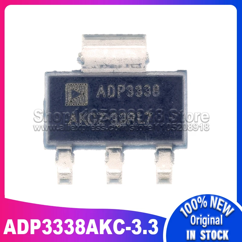 10 قطعة/الوحدة ADP3338AKC-3.3 ADP3338 3338A33 sot223 100% مخزون بقعة جديد